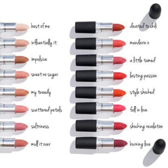 MAC Powder Kiss Lipstick color - Lasting Passion 315 - Picture 5 of 11